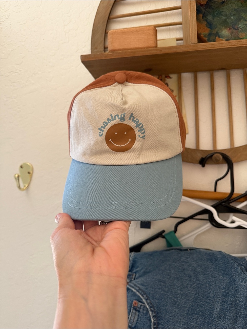 GOUMI KIDS Kids Ball Cap NWT Chasing Happy Smiley Face